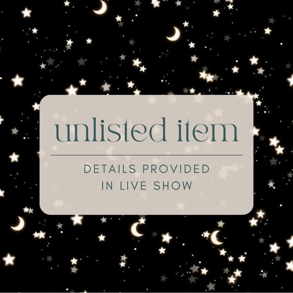 Unlisted Item - Shown in Live Show